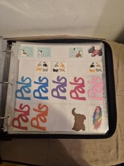 Crop instyle psb 3 ring binder W/ Family friends & home cutouts & Stickers