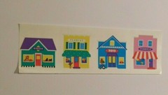 Mrs. Grossman’s Lot of 10 Strips ~Stores~ Pets Florist Toys Sweets 1997 Stickers