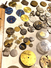 Large Lot of Craft Art Supplies Junk Drawer Steampunk Watch Parts 015-008