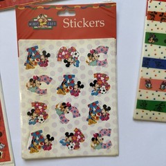 HUGE Vintage Sticker Lot Disney Looney Tunes Mickey Mouse Goofy Minnie