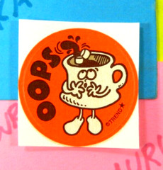 Trend Retro Hot Chocolate Cocoa Scented Oops Scratch & Sniff Sticker