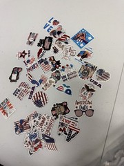 Patriotic USA Sticker Pack America Red White And Blue Various Designs