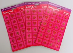 Valentine Heart Stickers Vintage Stickety Doo Da American Greetings 3 Packs 96ct