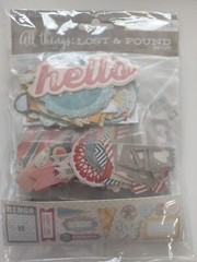 My Mind’s Eye All Things: LOST and FOUND Die cuts over 250 pieces scrapbooking