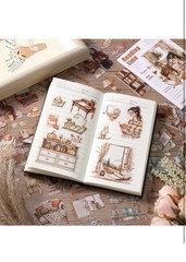 Scrapbooking Stickers 20 Sheets Pre-Cut 120 Pet Stickers People Sticker Books fo