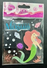 Disney Princess Ariel Little Mermaid Scrapbook Dimensional Stickers Shells 20Pcs