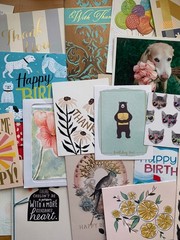 ∞ 125 Greeting Card Fronts Junk Journal Ephemera Paper Craft Scrapbooking ∞