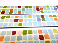 K&Company Swimming Pool Mosaic Tile Border Stickers 4pc Summer Scrapbook Journal