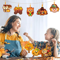 Kids Craft Kit 32Pcs DIY Paper Stickers Ornaments Classroom Party Favor Holiday