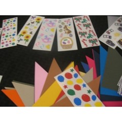 Lot home class pre-cut Triangles, many stickers 29 studio