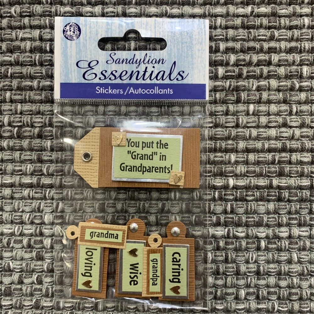 New Sandylion Essentials Scrapbooking Stickers – Grandparents