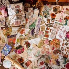 Vintage Scrapbooking Supplies Kit Vintage Stickers for Scrapbooking Journaling A