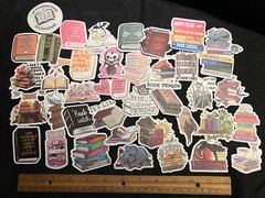 LOT OF 10 pcs BOOK READER LOVER decals love reading books nerd library nook
