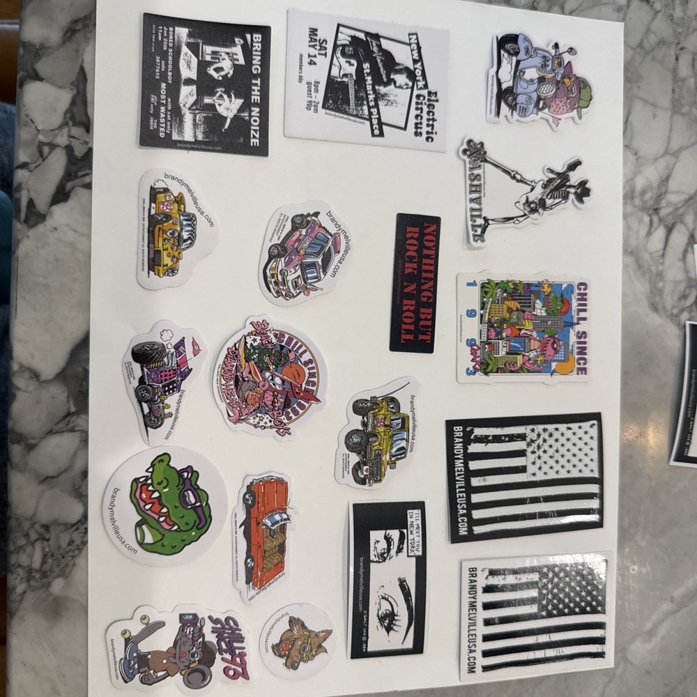 15 Brandy Melville Stickers variety