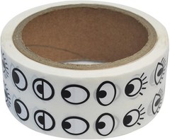 2000 Round DIY Eye Stickers – Black & White for Imaginative Halloween Designs