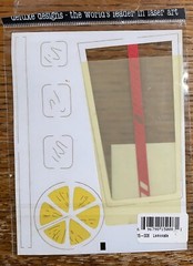 Deluxe Designs~ Lemonade ~ Glass LASER Die Cuts For Adults COMPLETES Scrapbook