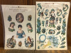 Vintage Victorian Design adhesive decals Sands Films London 4 sheets RARE!!