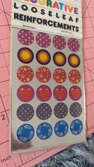 Vintage Stickers Looseleaf Reinforcements Foil Stickers Butterfly Originals New
