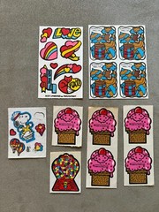 LOT VINTAGE MELLO SMELLOS SCENTED STICKERS *CHOOSE 1980s Love Gumballs Ice Cream