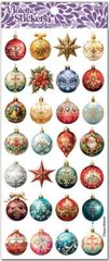 Violette Stickers 2 Sheets Holographic Christmas Ornaments Detailed Designs