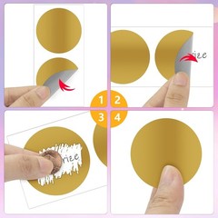 100 Pcs Scratch Off Stickers Sitckers 2 inches Round Self Adhesive Scratch Of…