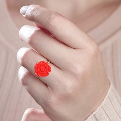20mm Rose Flower Resin Cabochon, 50 Pcs Mini Rose Flower Resin, Mixed Colors