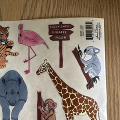 Sticker Roll~ Scrapbook Mania Sticker Sheets Zoo 10.5″ x 8.5″ Over 45 Sheets