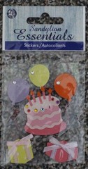 New Sandylion scrapbook stickers BIRTHDAY balloons cake presents gifts