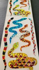 HAMBLY STUDIOS STICKERS PRISMATIC GLITTER SNAKES REPTILES VINTAGE RARE