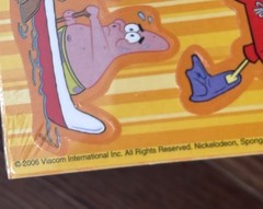 Vintage 2000s SPONGEBOB SQUAREPANTS Sticker Hawaii Luau Summer Cookout Cook Out
