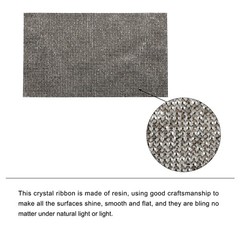 Bling Rhinestone Sheet Self-Adhesive Sticker 4.72 x 7.87 Inch Gray