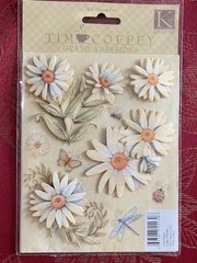 RARE DAISY TIM COFFEY K & COMPANY 3D STICKERS