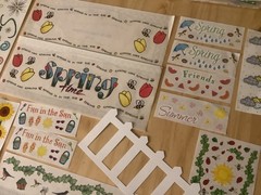 Spring Summer Garden Scrapbooking stickers LOT Mrs Grossman’s Creative Memories