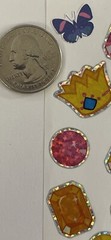 PRISMATIC GEMSTONE Stickers (14pc)Rhinestone-Like•Stars •Crown•Ruby•Card Making•