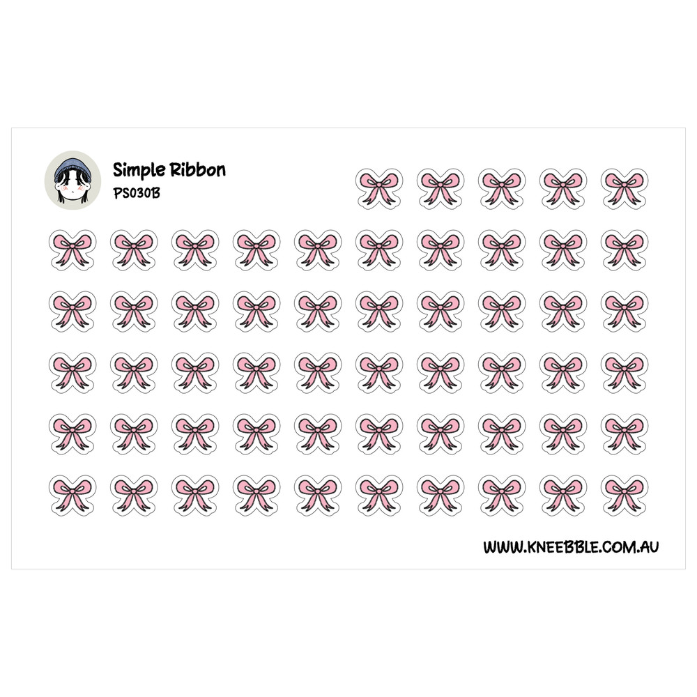 Ribbon Planner Stickers – Colorful Ribbon Stickers for Stylish Organization
