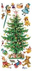 Violette Stickers Victorian Christmas Tree Toys Crafts Planner Supply Scrapbook