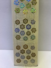 Sandylion Christmas Snowflakes Sticker Prismatic Winter 1 Sheet NIP VTG New