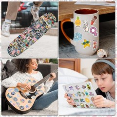 600 PCS Waterproof Valentine’s Day Stickers for Water Bottles Skateboards