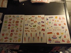 3X STICKERS FOR SCRAPBOOKING/JOURNALS 19X14 CM (ST249)