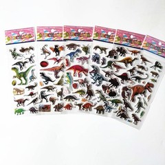 6 Sheets 3d Pet Dog and Marie Cat Stickers for Car Styling Scrapbook Animal Fish