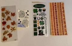 Scrapbook Lot, Holiday And Seasonal Stickers & Embellishments Mostly New