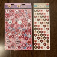 Assorted Scrapbooking Stickers/Cardstock Embellishments Valentine’s/Love Theme