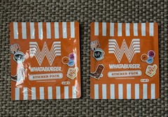 Whataburger Sticker Packs 1 of 5 & 3 of 5 Sealed 16 Stickers Total