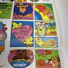 Vtg 1985 Stickers Troll Associates Reading Book Club School Valentine Theme NEW