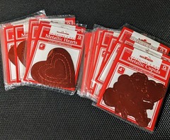 Valentine Hearts Cupid Red Metallic Lot Crafts Bulletin Boards Scrapbook Wedding