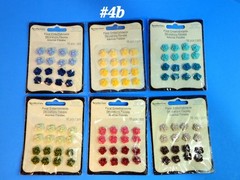 BNIP RETIRED RECOLLECTIONS RESIN FLOWERS 96CT. LOT SCRAPBOOK EMBELLISHMENTS #4b