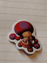 Toadette from Super Mario Bros Nintendo Decal Sticker 1.75″