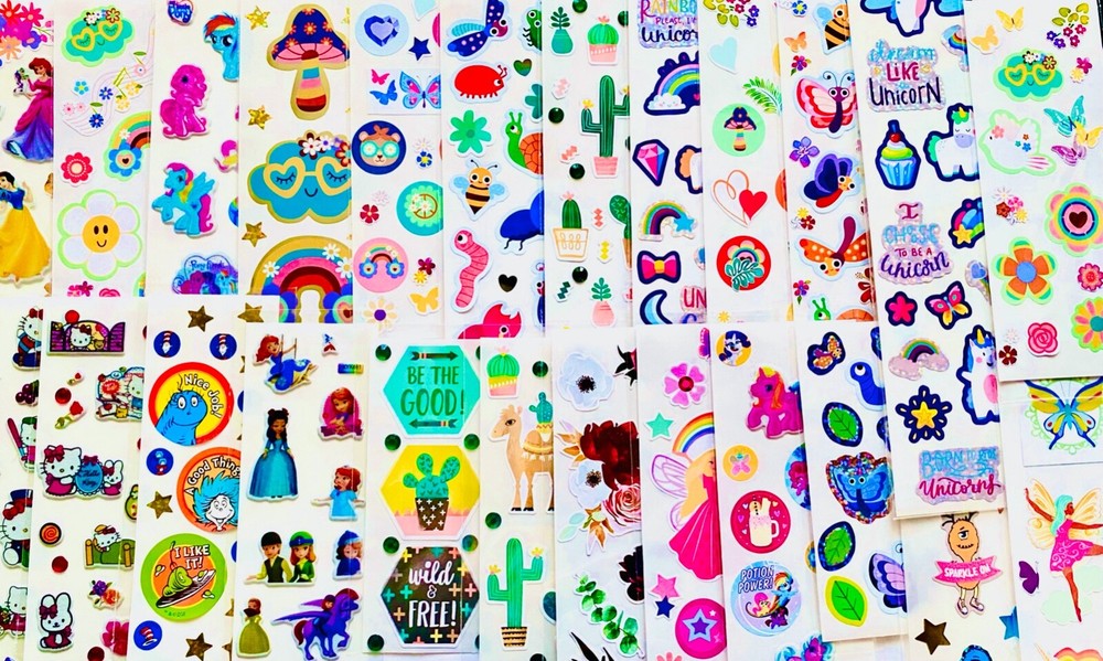 199+ STICKERS, Disney Princess Little Mermaid Snow White Belle Cinderella Sofia