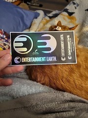 Entertainment Earth Logo Sticker Sheet New And Old Logo 25th Anniversary