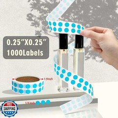 WANSTE 0.25 Inch Round Permanent Adhesive Color-Code Dot Stickers, Teal Blue